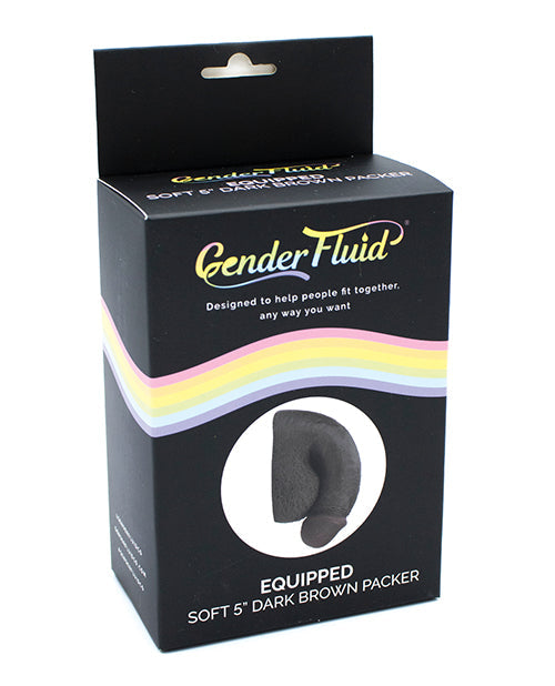 Empacador Suave Equipado Gender Fluid de 5" - Marrón Oscuro