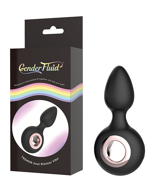 Plug anal vibrant unisexe Tremor Fluid - Noir
