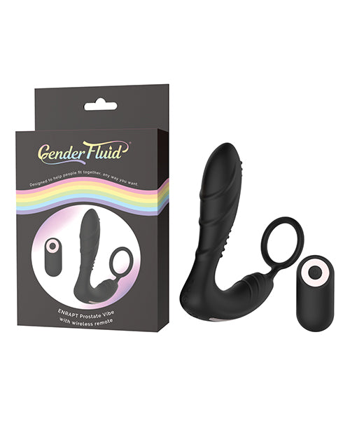 Vibromasseur Prostate Enrapt Fluide avec Télécommande - Noir