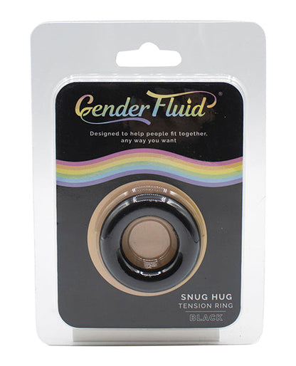Bague de tension « Snug Hug » fluide en termes de genre – Noir