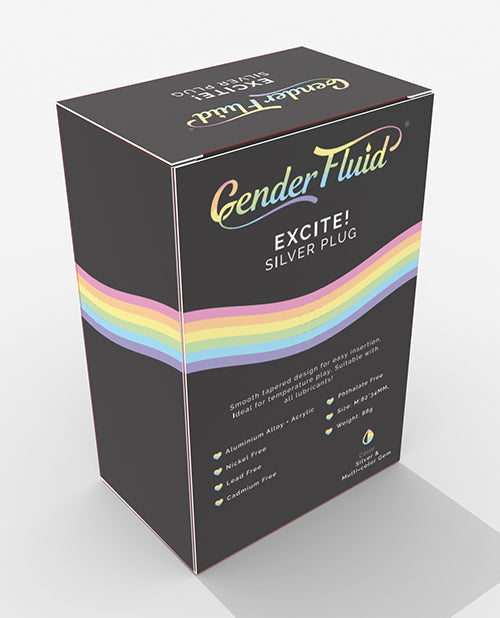 Pénétrateur fluide de genre Excite! - Argenté