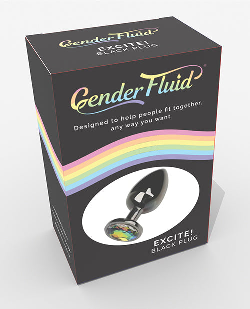 Plug excitant fluide de genre - Noir