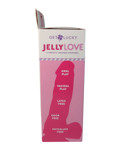 Gode ceinturé Lucky 7" grand modèle | Gode réaliste en gelée | Gode rose étanche | Gode à ventouse