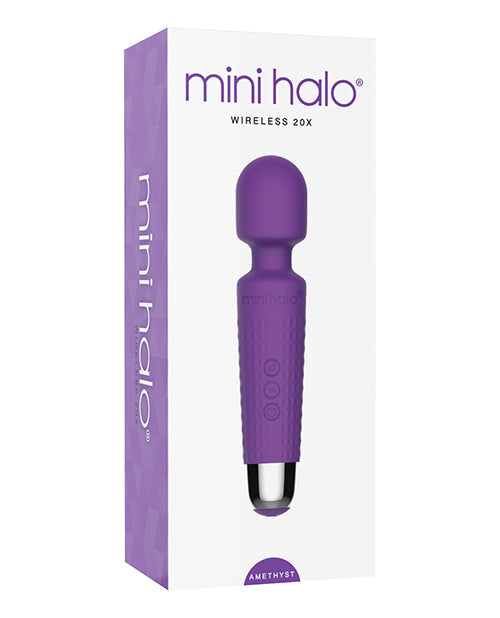 Mini Halo sans fil 20x baguette - Améthyste