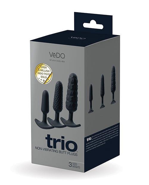 VeDO Trio Ensemble de Plugs Anaux - Noir