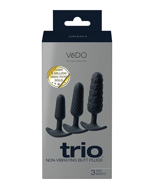 VeDO Trio Ensemble de Plugs Anaux - Noir