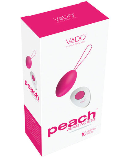 VeDO Peach Rechargeable Egg Vibe - Rose fuchsia