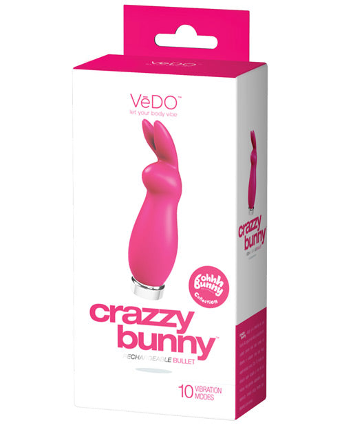 VeDO Crazzy Bunny Rechargeable Bullet - Rose girly