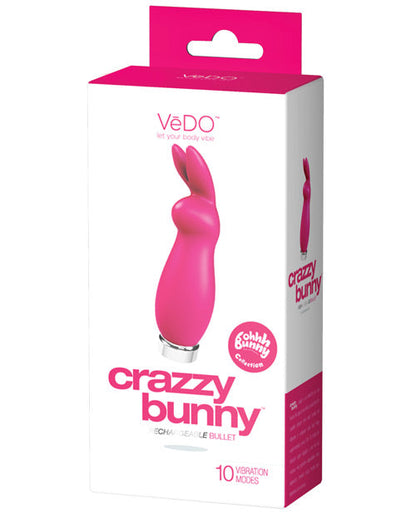 VeDO Crazzy Bunny Rechargeable Bullet - Rose girly