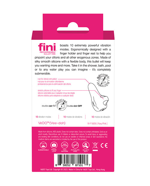 Vibreur Balle Rechargeable VeDO Fini - Rose