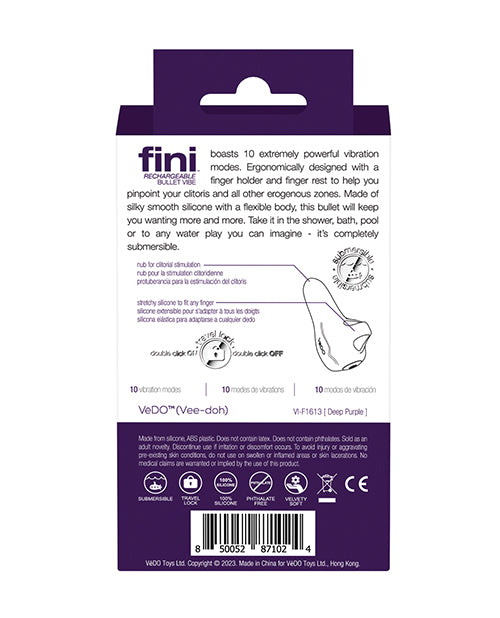 VeDO Fini Mini-vibreur rechargeable - Violet