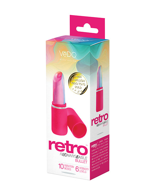 VeDO Retro Rechargeable Bullet Lip Stick Vibe - Rose