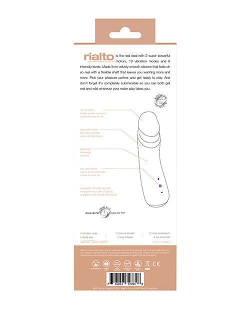 Vibrador recargable VeDO Rialto - Vainilla