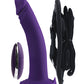 VeDO Diki Dildo vibrador recargable con arnés - Morado oscuro