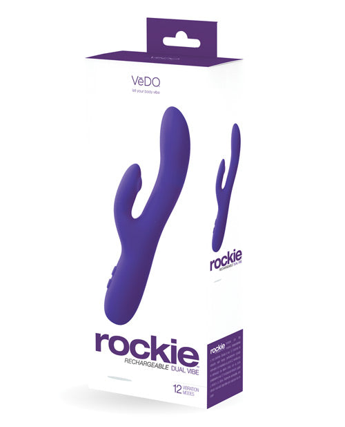 VeDO Rockie Vibrador dual recargable - Índigo