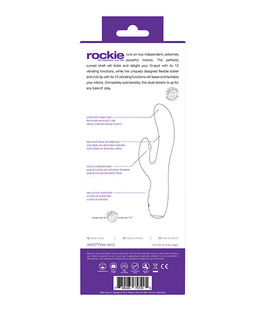 VeDO Rockie Vibrador dual recargable - Índigo