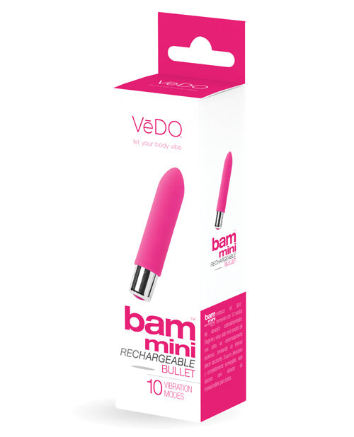 VeDO Bam Mini Balle Vibrante Rechargeable - Rose Foxy