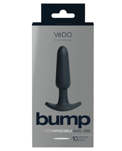 Vibromasseur anal rechargeable VeDO Bump - Just Black