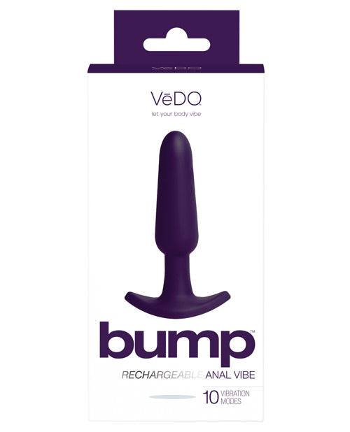 Vibromasseur anal rechargeable VeDO Bump - Violet intense