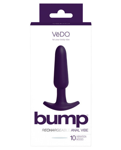 Vibromasseur anal rechargeable VeDO Bump - Violet intense