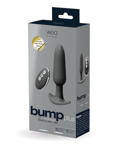 Vibromasseur Anal Télécommandé Rechargeable VeDO Bump Plus - Noir