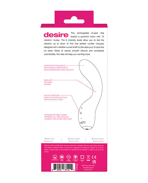 VeDo Desire Vibrateur Rechargeable Point G - Rose