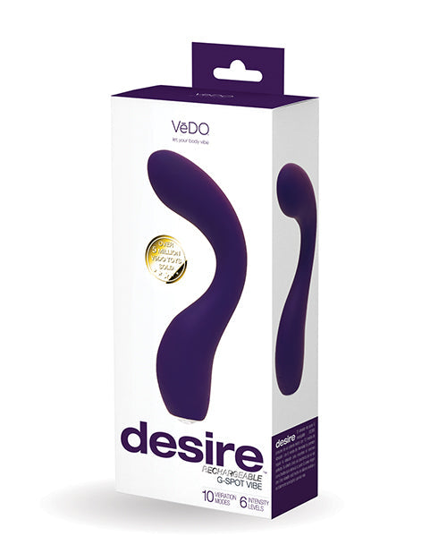 Vibromasseur rechargeable VeDo Desire point G - Violet