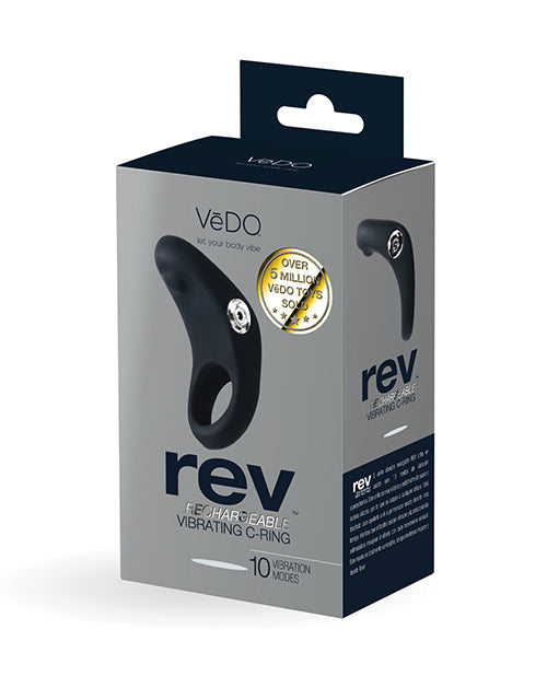 VeDO Rev Anillo recargable para el pene - Negro