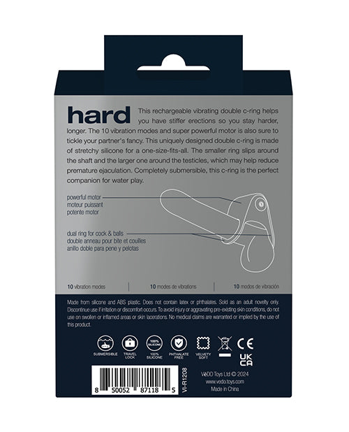 Anillo en C recargable VeDo Hard - Negro
