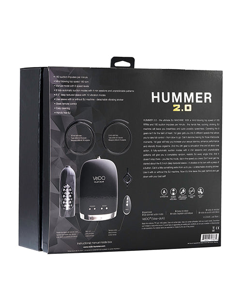 Masturbador VeDO Hummer 2.0 - Negro