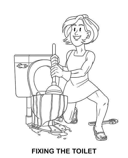 Livre de Coloriage Wood Rocket pour Adultes faisant des Choses d'Adultes