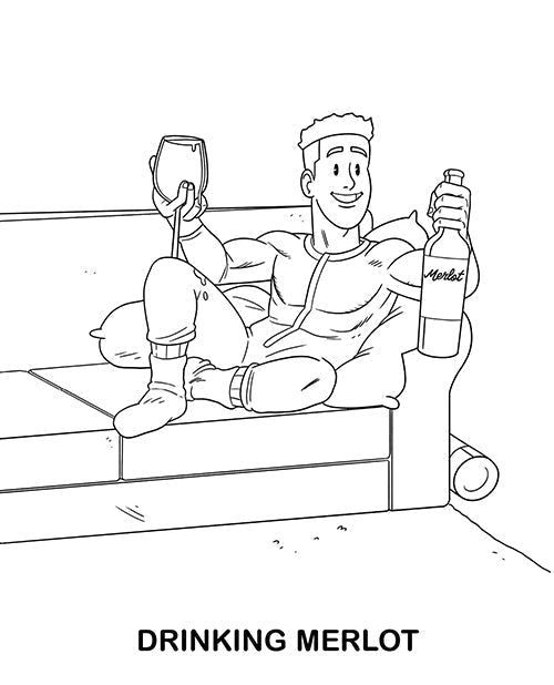 Livre de Coloriage Wood Rocket pour Adultes faisant des Choses d'Adultes