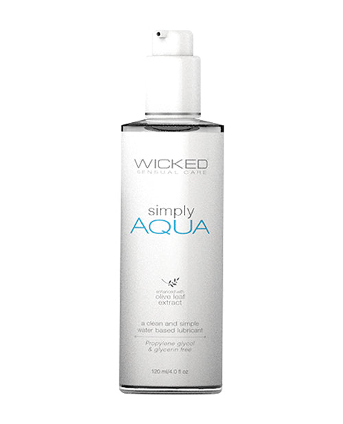 Lubrifiant à base d'eau Wicked Sensual Care Simply Aqua - 4 oz