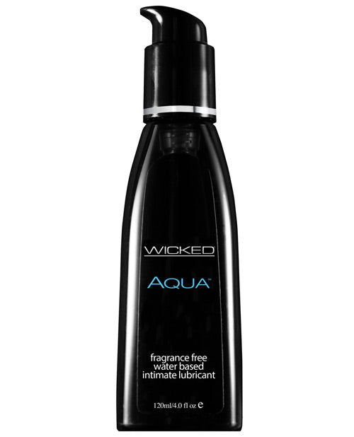 Lubricante a base de agua Wicked Sensual Care Aqua - 4 oz sin fragancia
