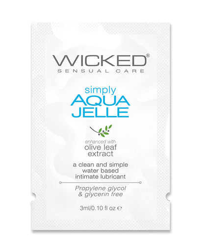 Lubrifiant à base d'eau Wicked Sensual Care Simply Aqua Jelle - 2,95 ml