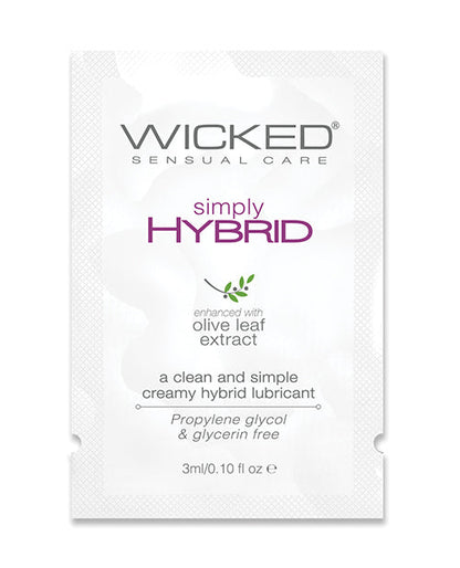 Lubrifiant Wicked Sensual Care Simply Hybrid - 3 ml