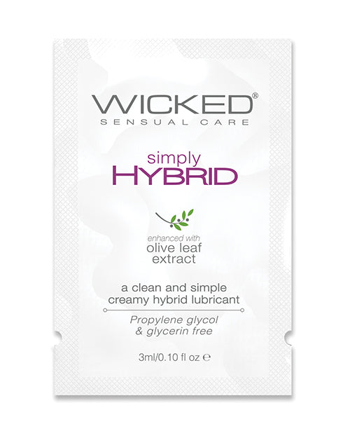 Lubricante simplemente híbrido Wicked Sensual Care - 0.1 oz