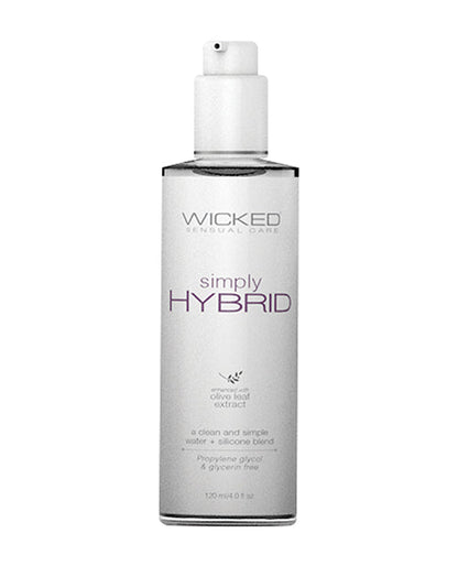 Lubricante híbrido Wicked Sensual Care Simply - 4 oz
