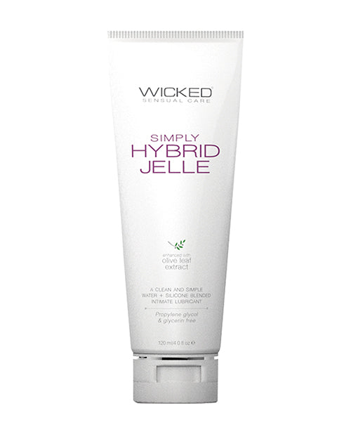 Wicked Sensual Care Simply Hybrid Jelle Lubricante - 4 oz