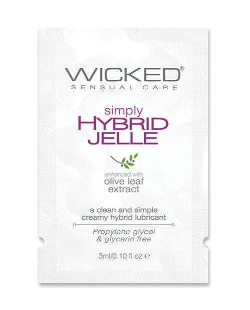 Lubricante Simply Hybrid Jelle de Wicked Sensual Care - .1 oz