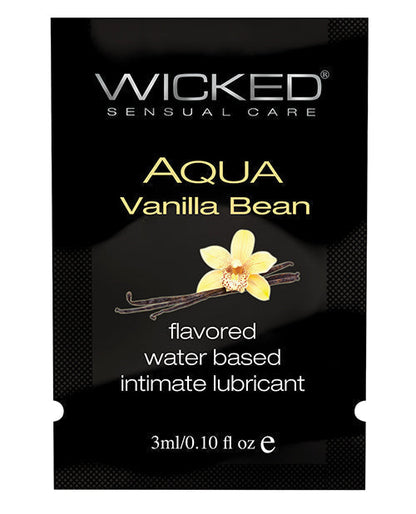 Wicked Sensual Care Lubricante a Base de Agua - Vaina de Vainilla de .1 oz