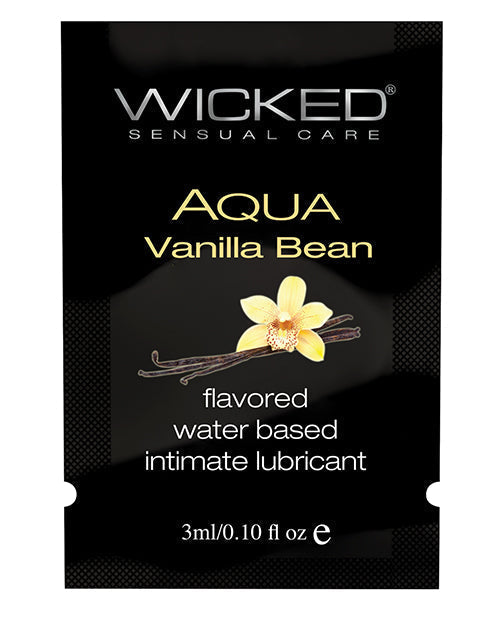 Wicked Sensual Care Lubricante a Base de Agua - Vaina de Vainilla de .1 oz