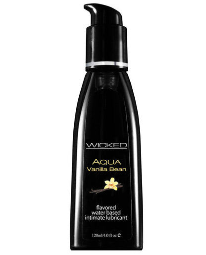 Wicked Sensual Care Aqua Lubricante a Base de Agua - Vaina de Vainilla 4 oz