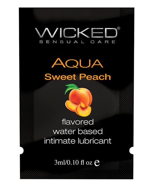 Wicked Sensual Care Lubricante a base de agua - 0.1 oz Melocotón Dulce