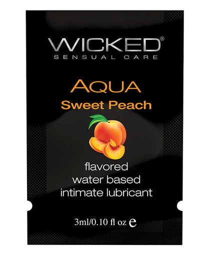 Wicked Sensual Care Lubricante a base de agua - 0.1 oz Melocotón Dulce