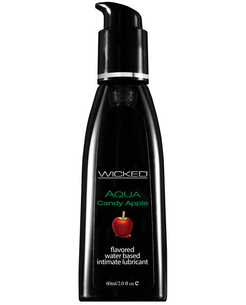 Wicked Sensual Care Aqua Lubricante a Base de Agua - Manzana Acaramelada 2 oz