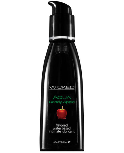 Wicked Sensual Care Aqua Lubricante a Base de Agua - Manzana Acaramelada 2 oz