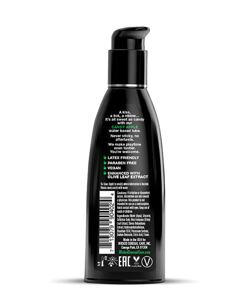 Wicked Sensual Care Aqua Lubricante a Base de Agua - Manzana Acaramelada 2 oz