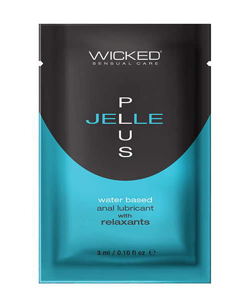 Lubrifiant Anal à Base d'Eau Wicked Sensual Care Jelle Plus avec Relaxants - 3 ml