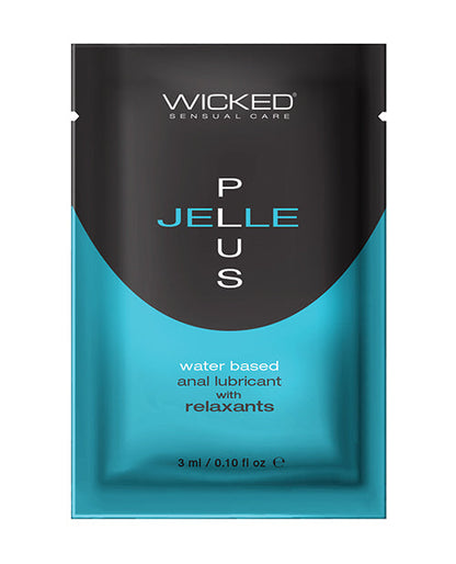 Lubrifiant Anal à Base d'Eau Wicked Sensual Care Jelle Plus avec Relaxants - 3 ml